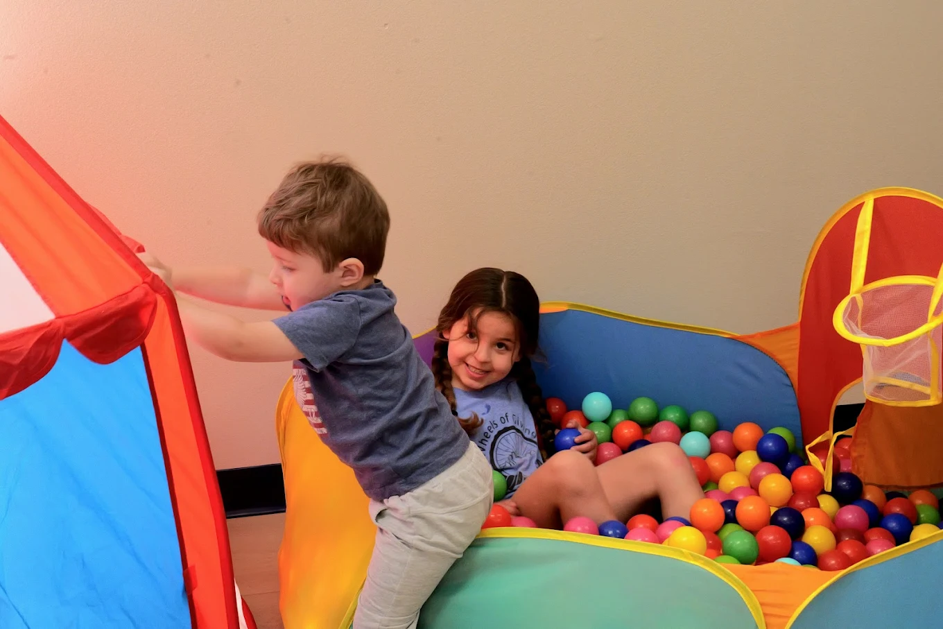 Children playing together in therapy
